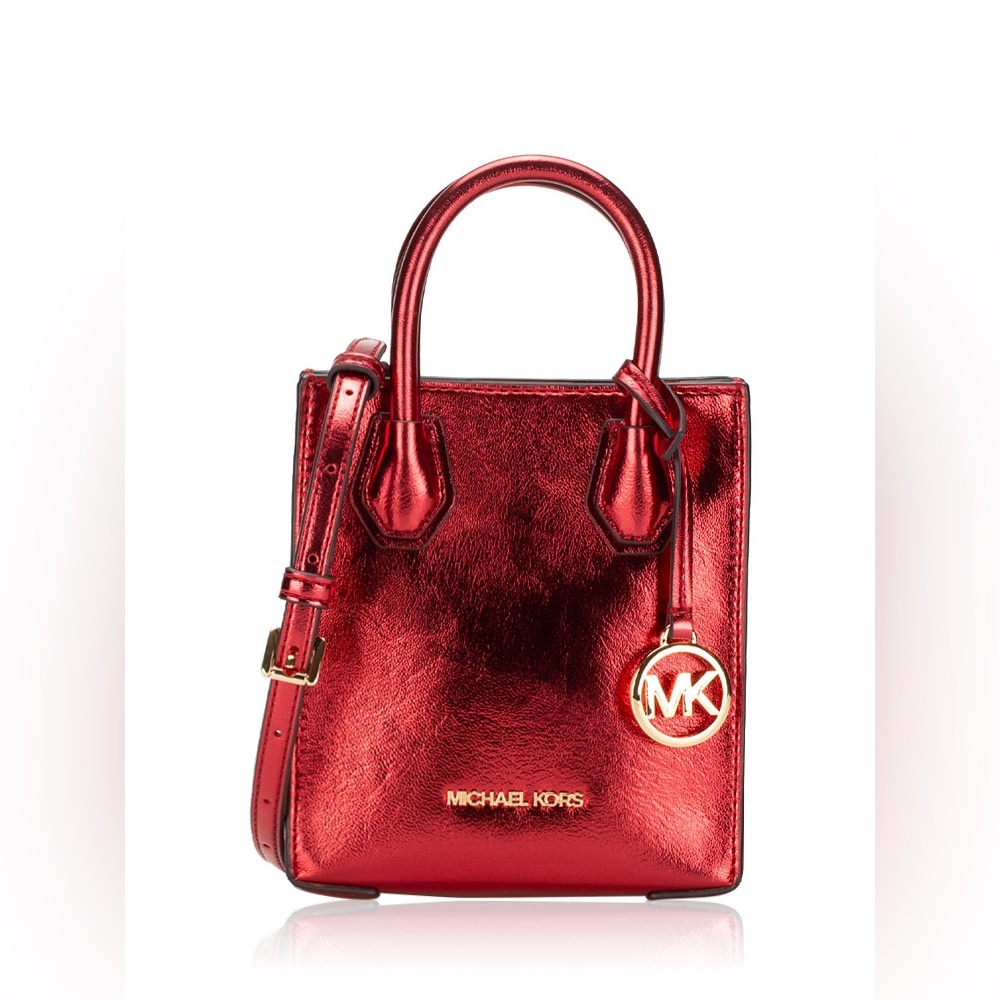 MICHAEL KORS MERCER XS CROSSBODY RED CRIMSON